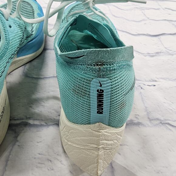 Nike WOMENS SIZE 8.5 ZoomX Vaporfly Next 2 Aurora Green Running Shoes CU4123-300 - Picture 7 of 9